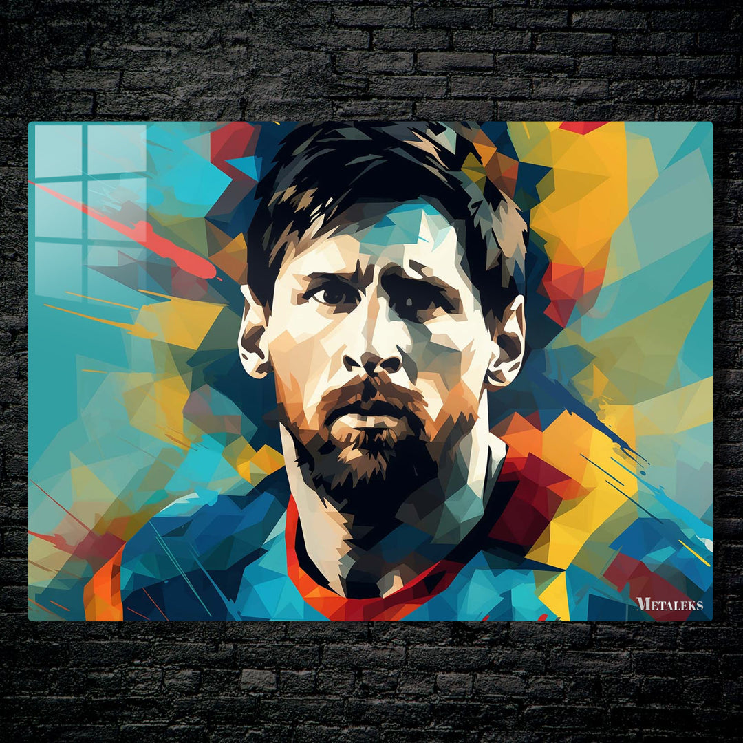Lionel Messi Face Pop Art