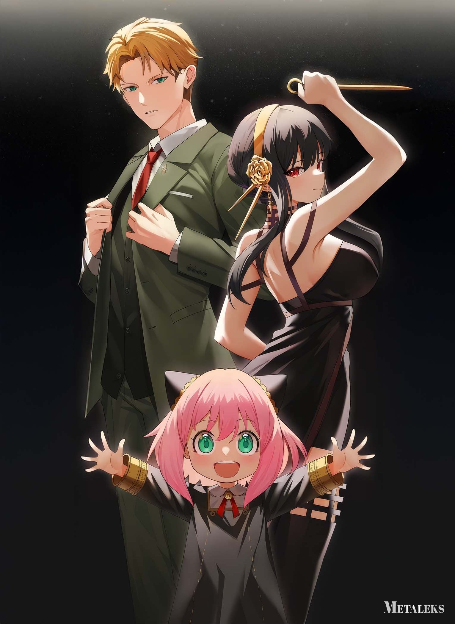 Loid Forger Yor Forger Anya Forger SPY x FAMILY  A0717