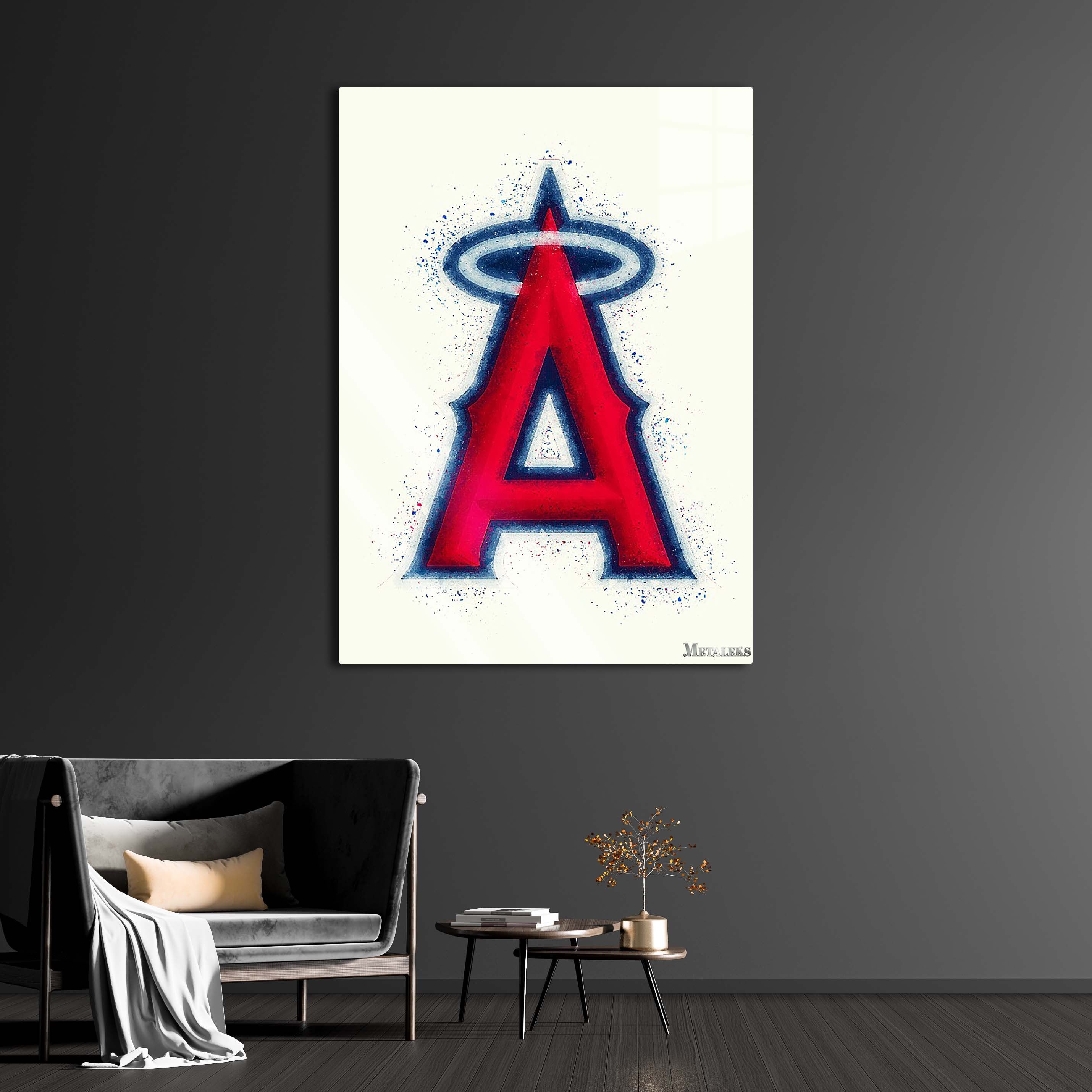 Los Angeles Angels Watercolor