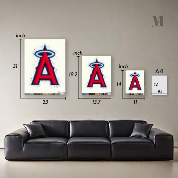 Los Angeles Angels Watercolor