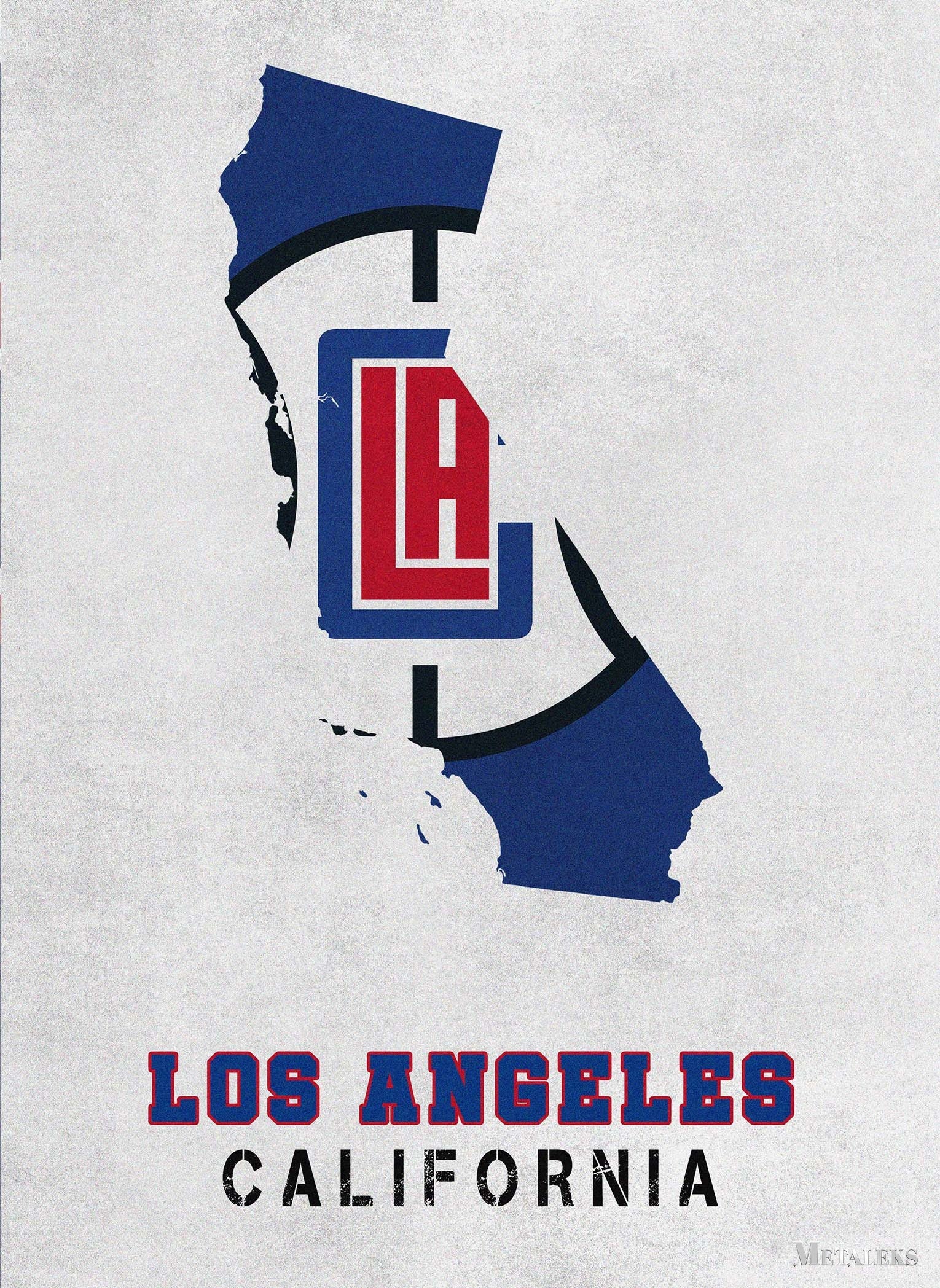 Los Angeles Clippers California State Map