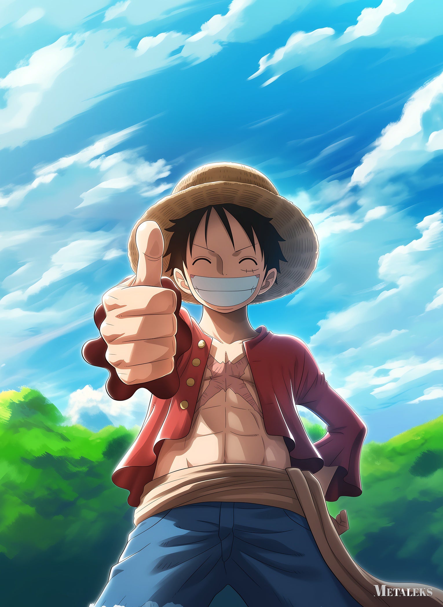 Luffy thumbsup H0729-25