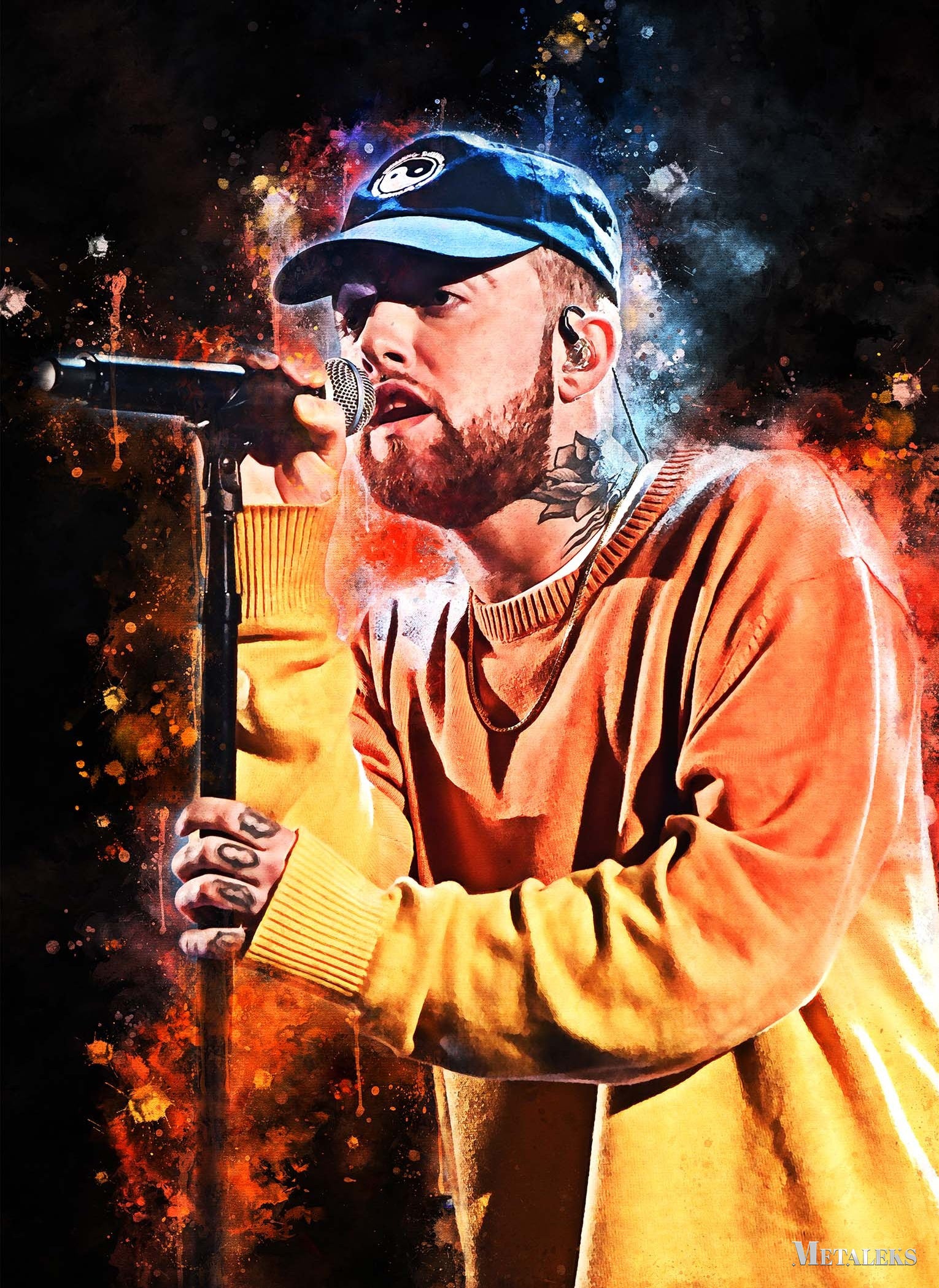 Mac Miller Watercolor