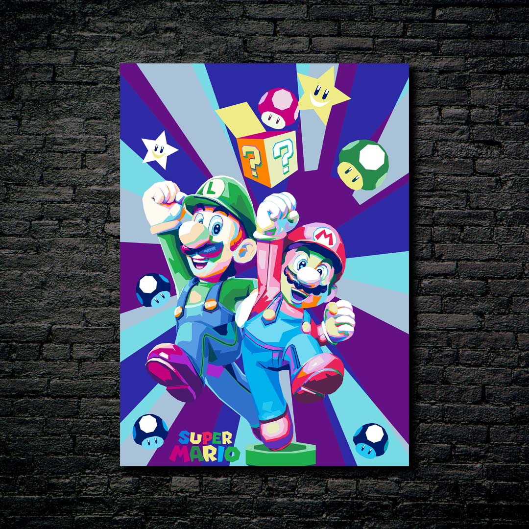 Mario Luigi Pop Art