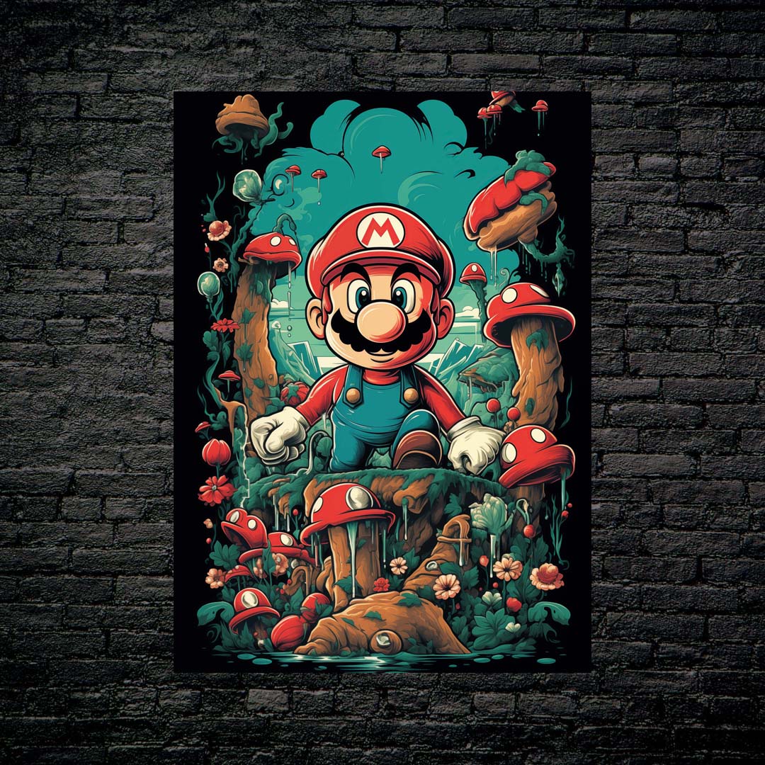 Mario on Mushroom Island