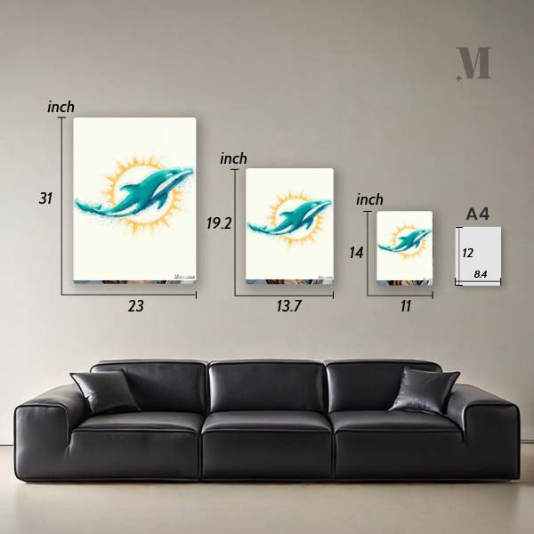 Miami Dolphins Watercolor