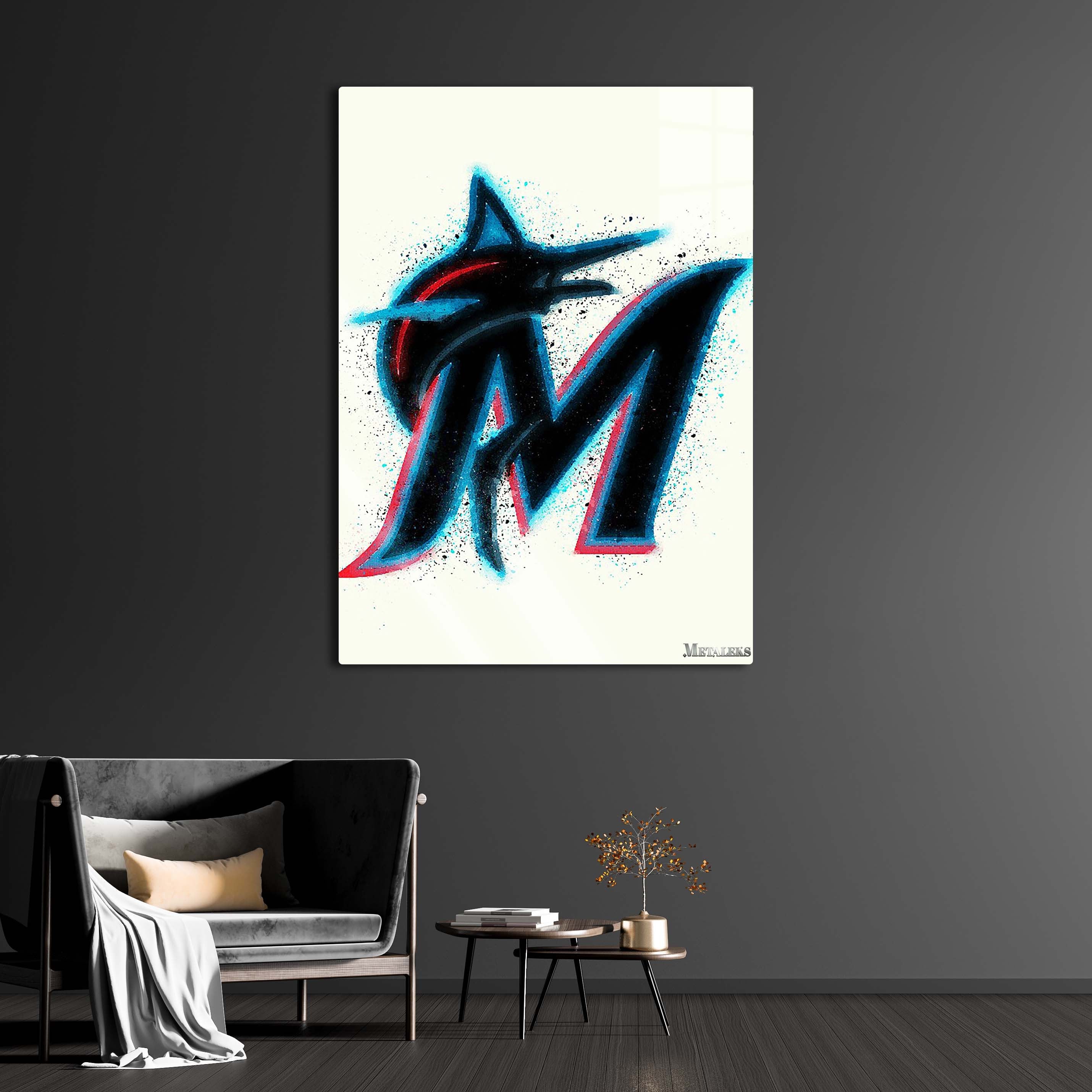 Miami Marlins Watercolor