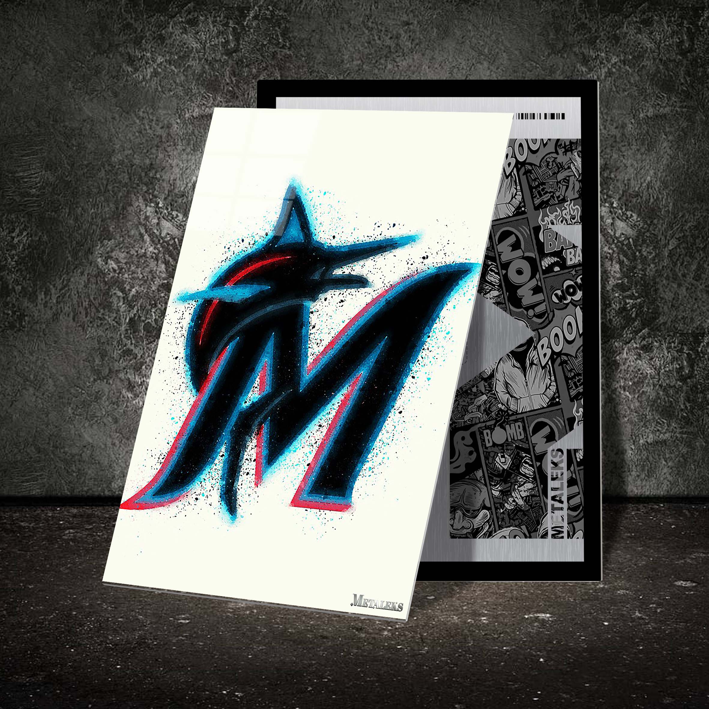 Miami Marlins Watercolor