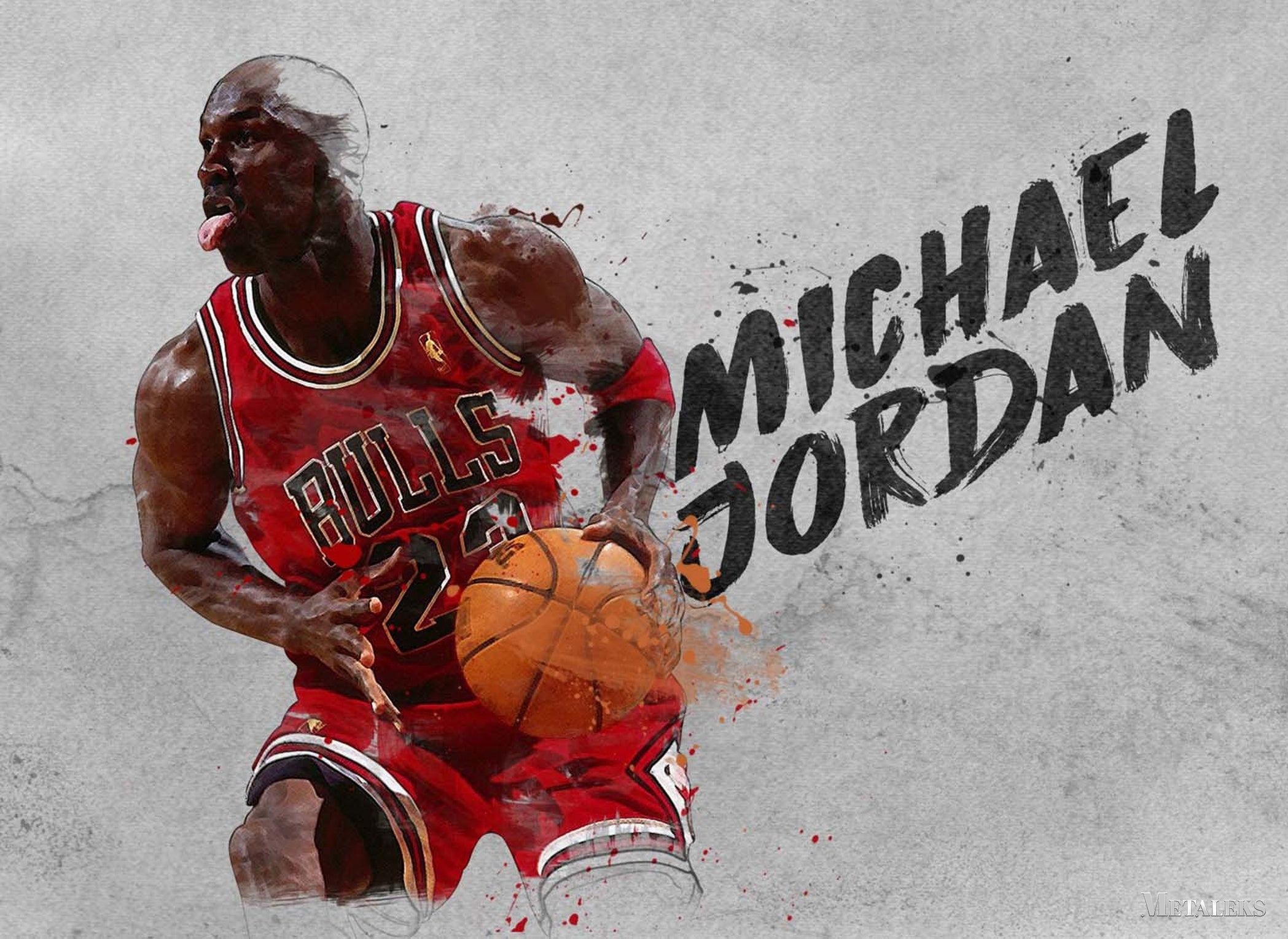 Michael Jordan Watercolor