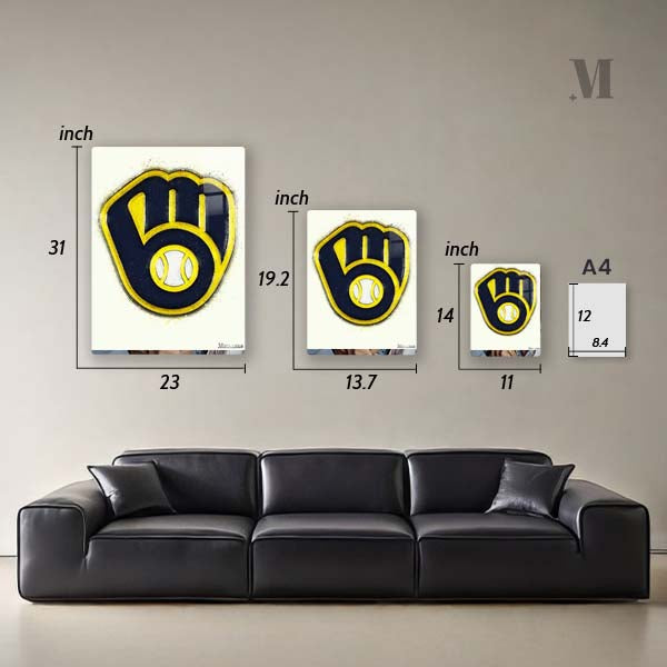 Milwaukee Brewers Watercolor