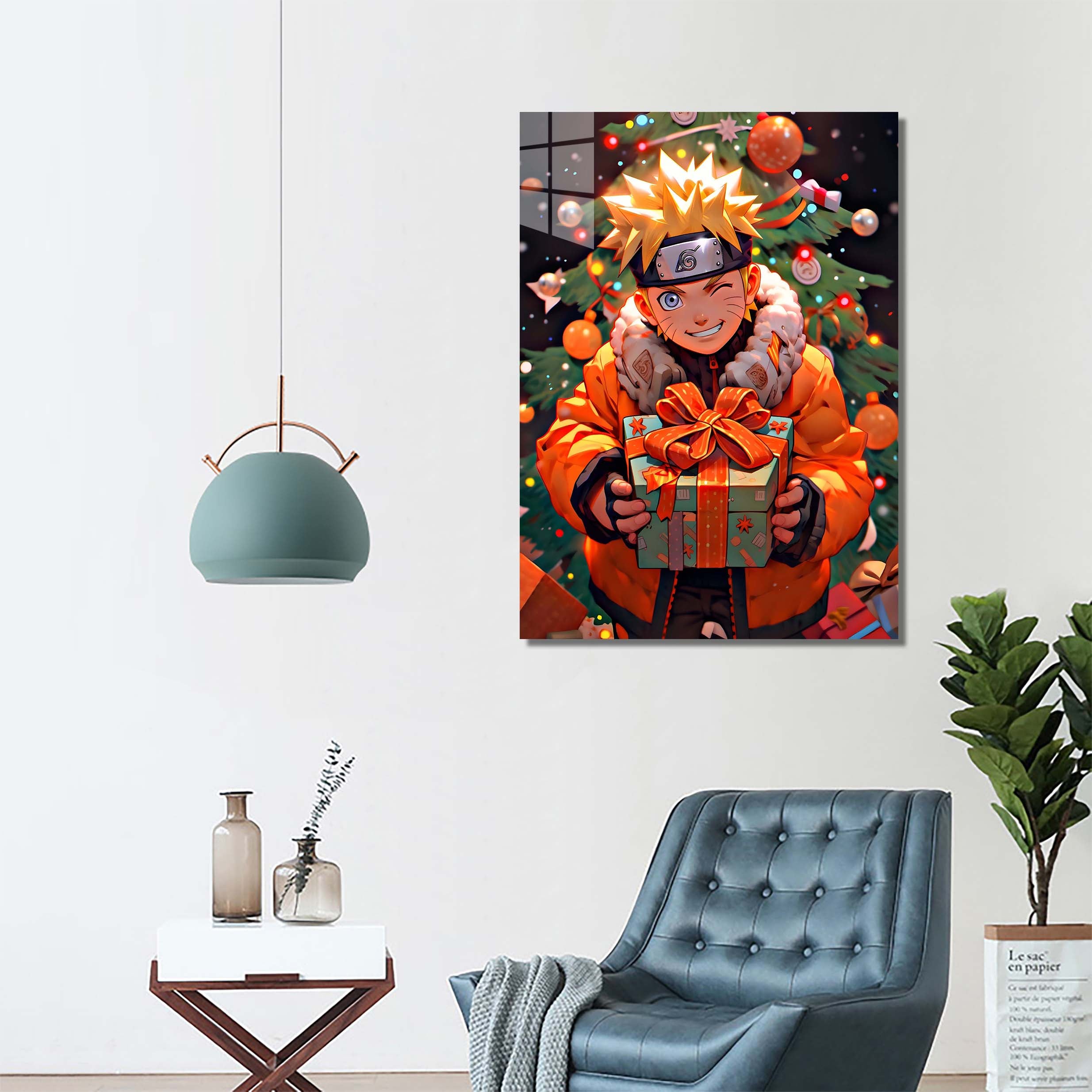 Naruto Uzumaki with gifts for Konoha Village