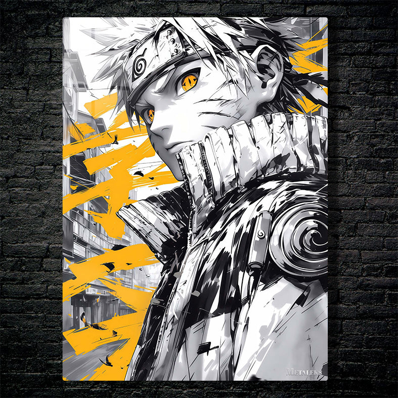 Naruto Poster Black and White