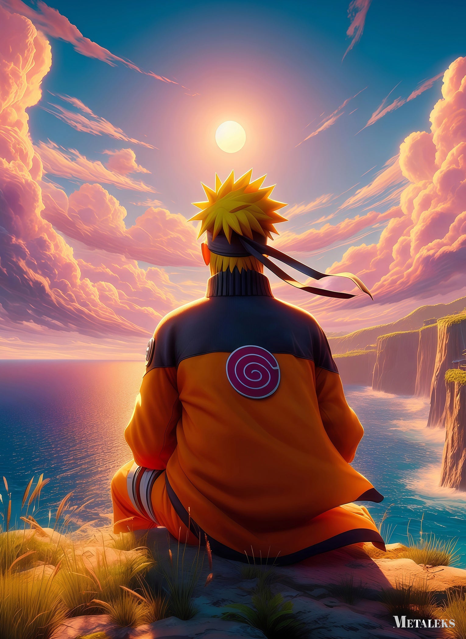 Naruto enjoying view