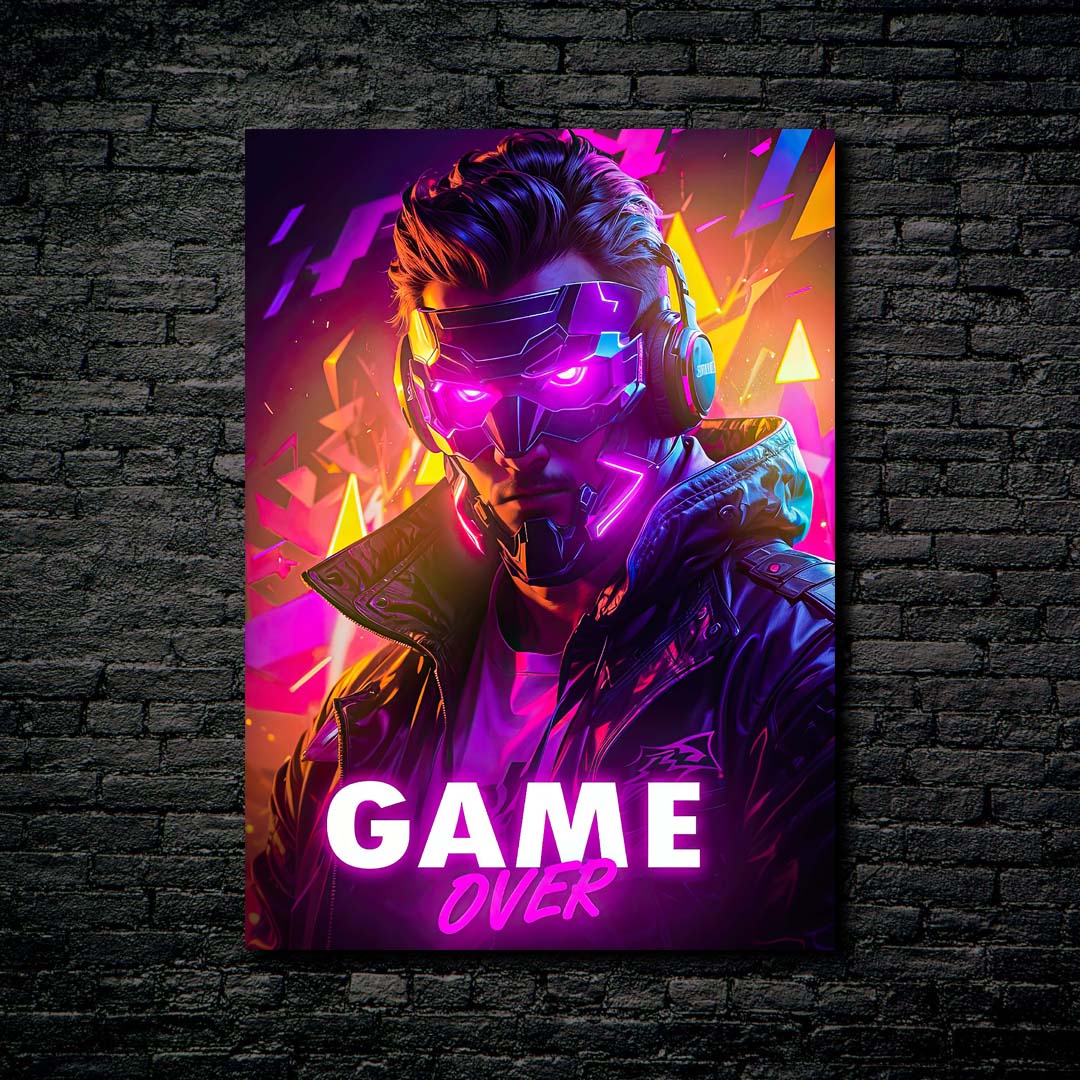 Neon Menace - Game Over