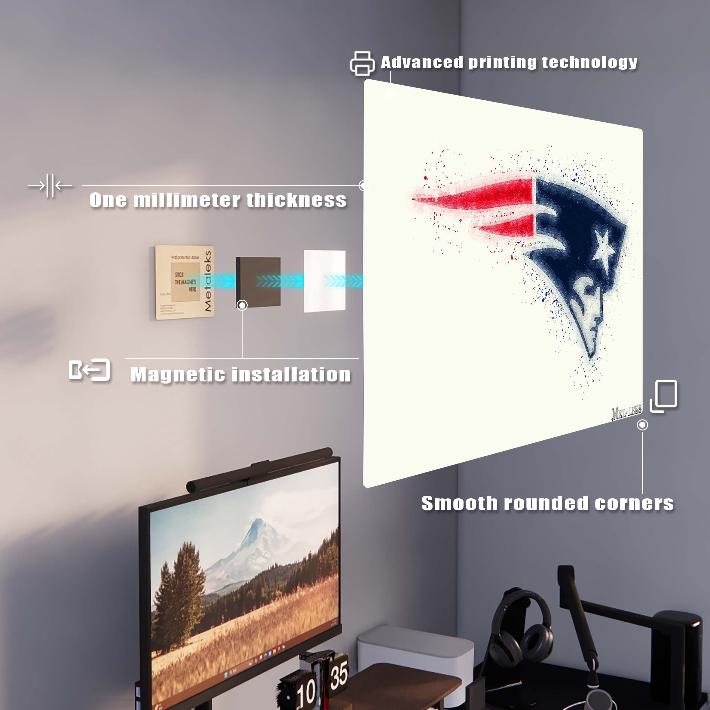 New England Patriots Watercolor