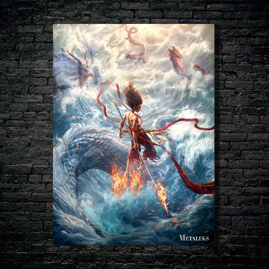 Nezha Storming the Sea