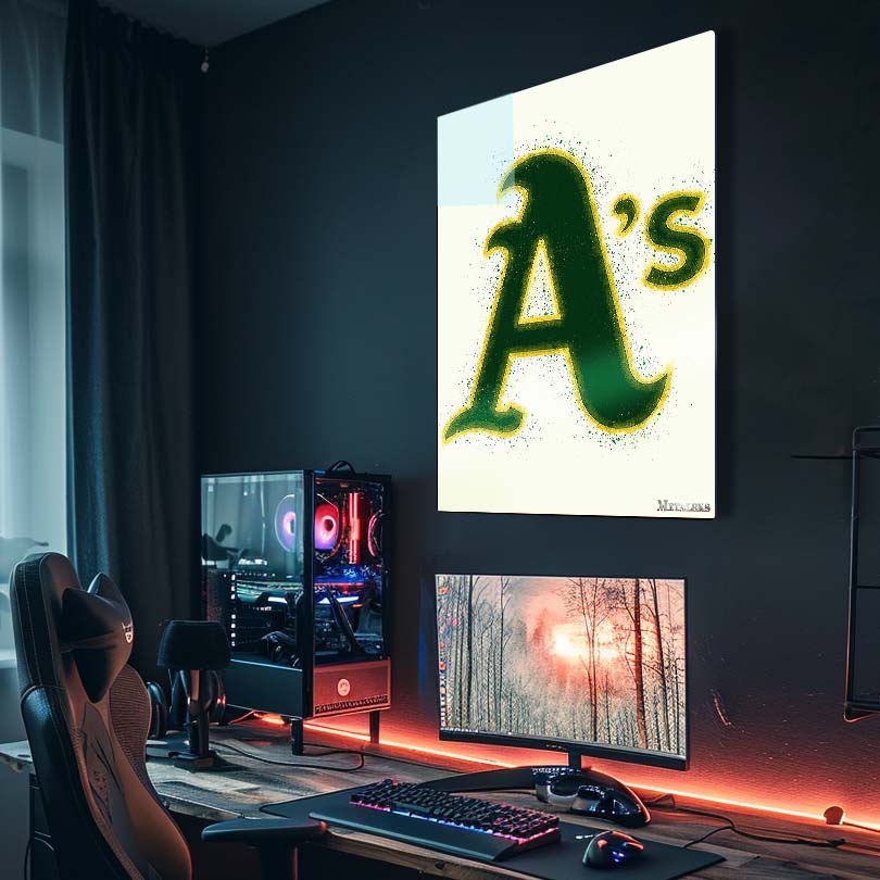 Oakland Athletics Watercolor
