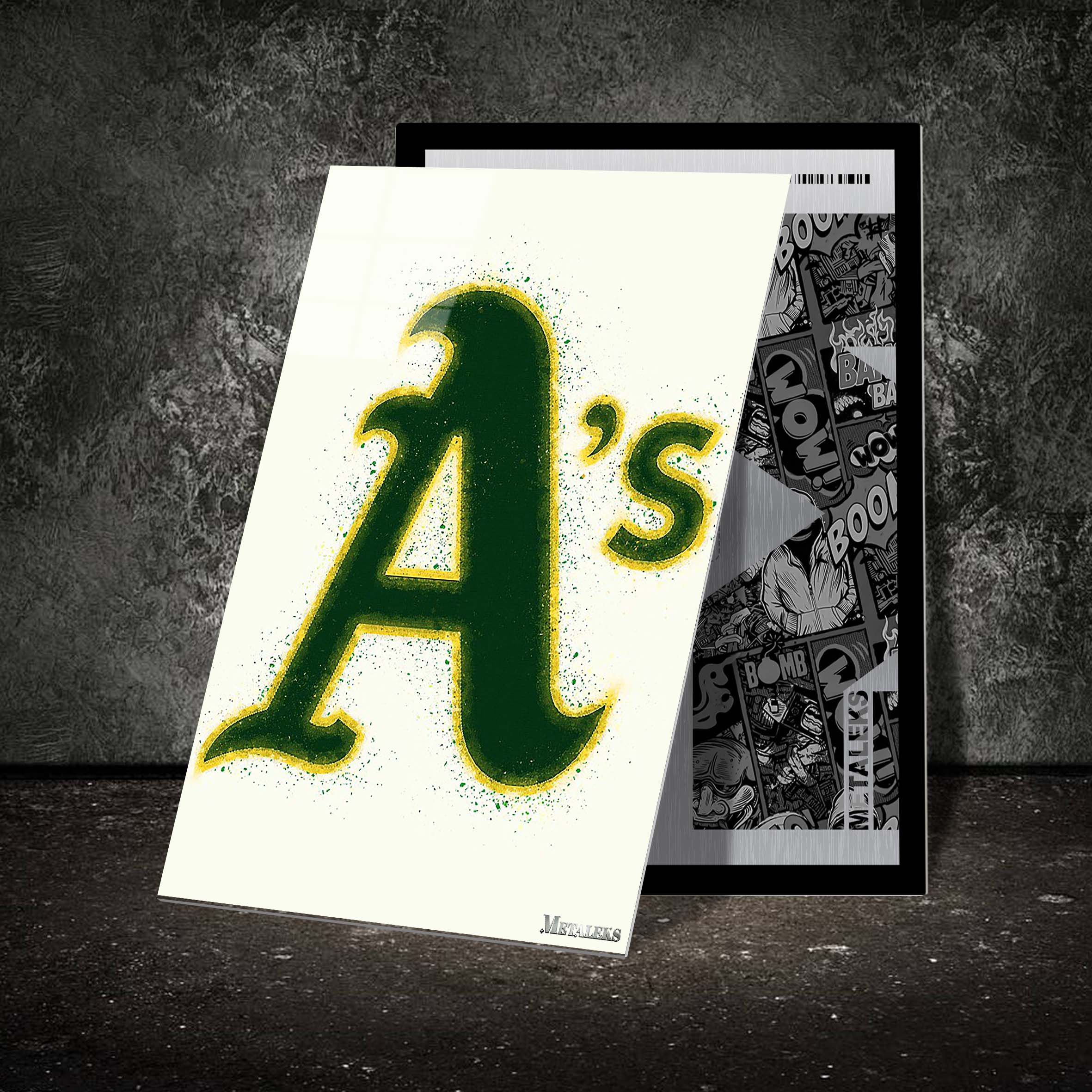 Oakland Athletics Watercolor