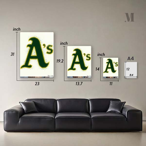 Oakland Athletics Watercolor