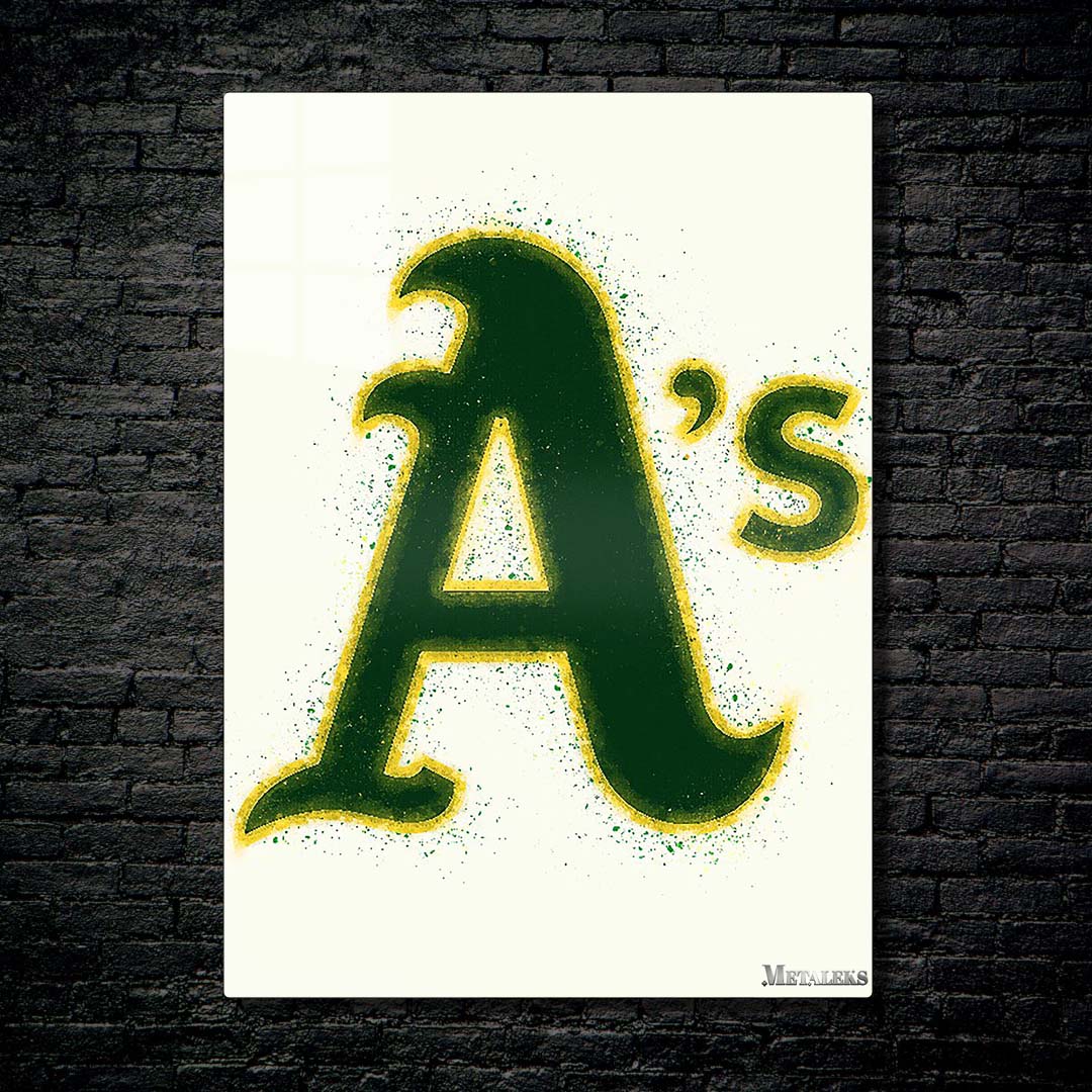 Oakland Athletics Watercolor