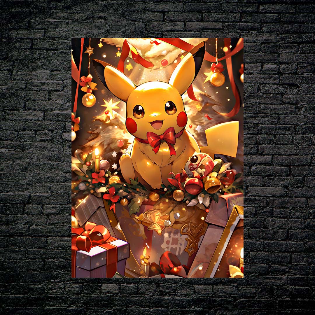 Pikachu with Chrisstmas Gifts