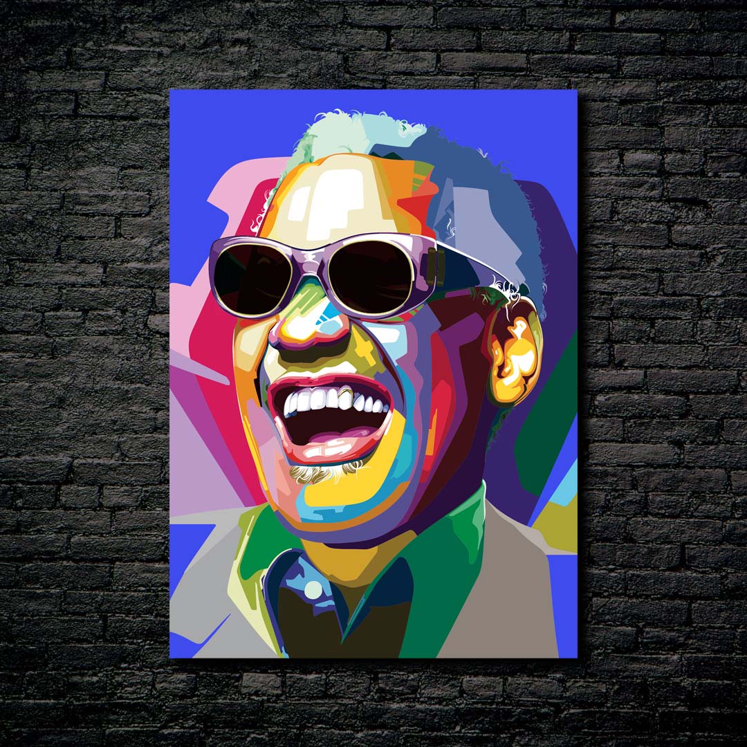 Pop Art Ray Charles Jazz Musician