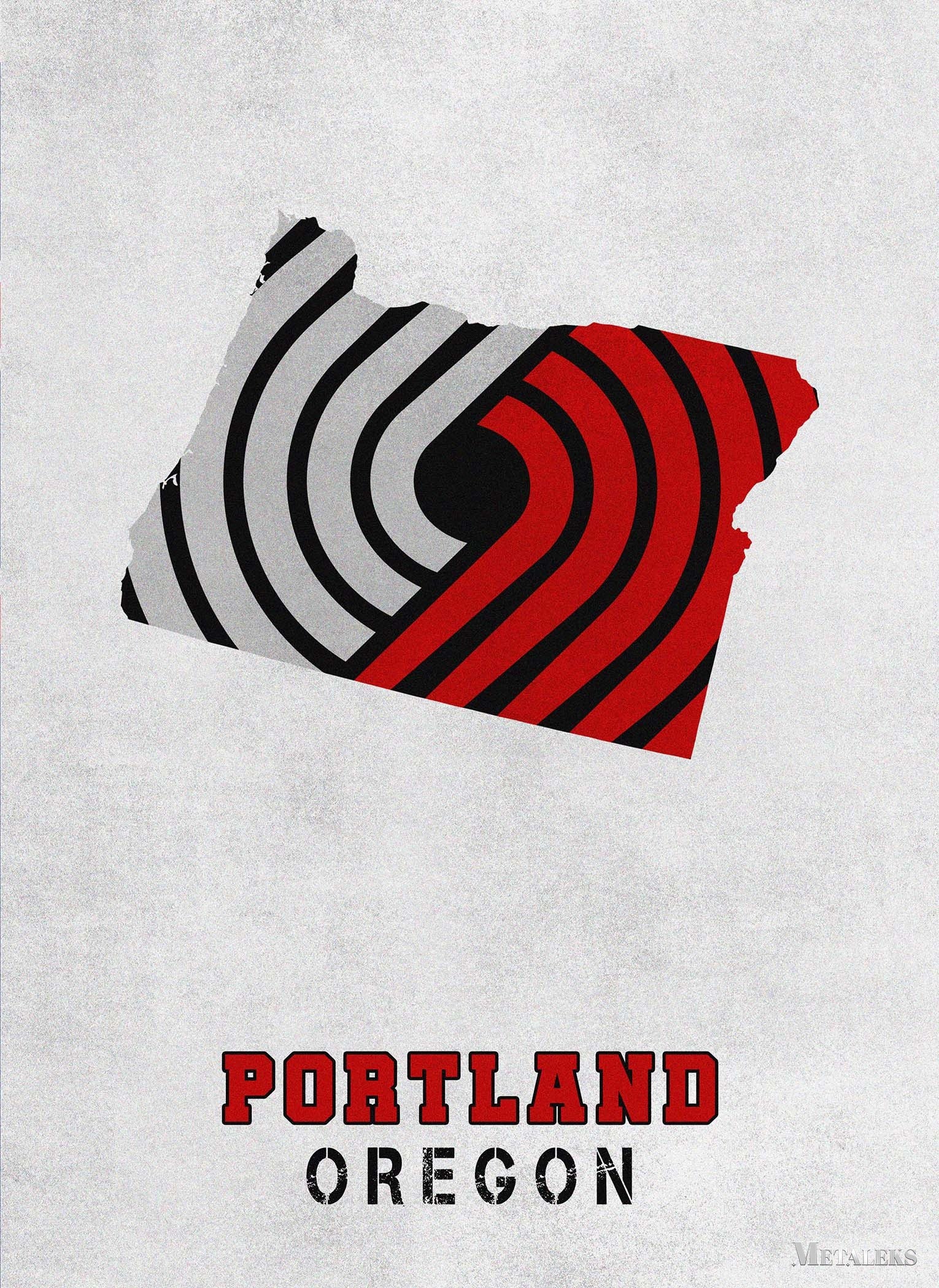 Portland Trail Blazers Portland Oregon State Map