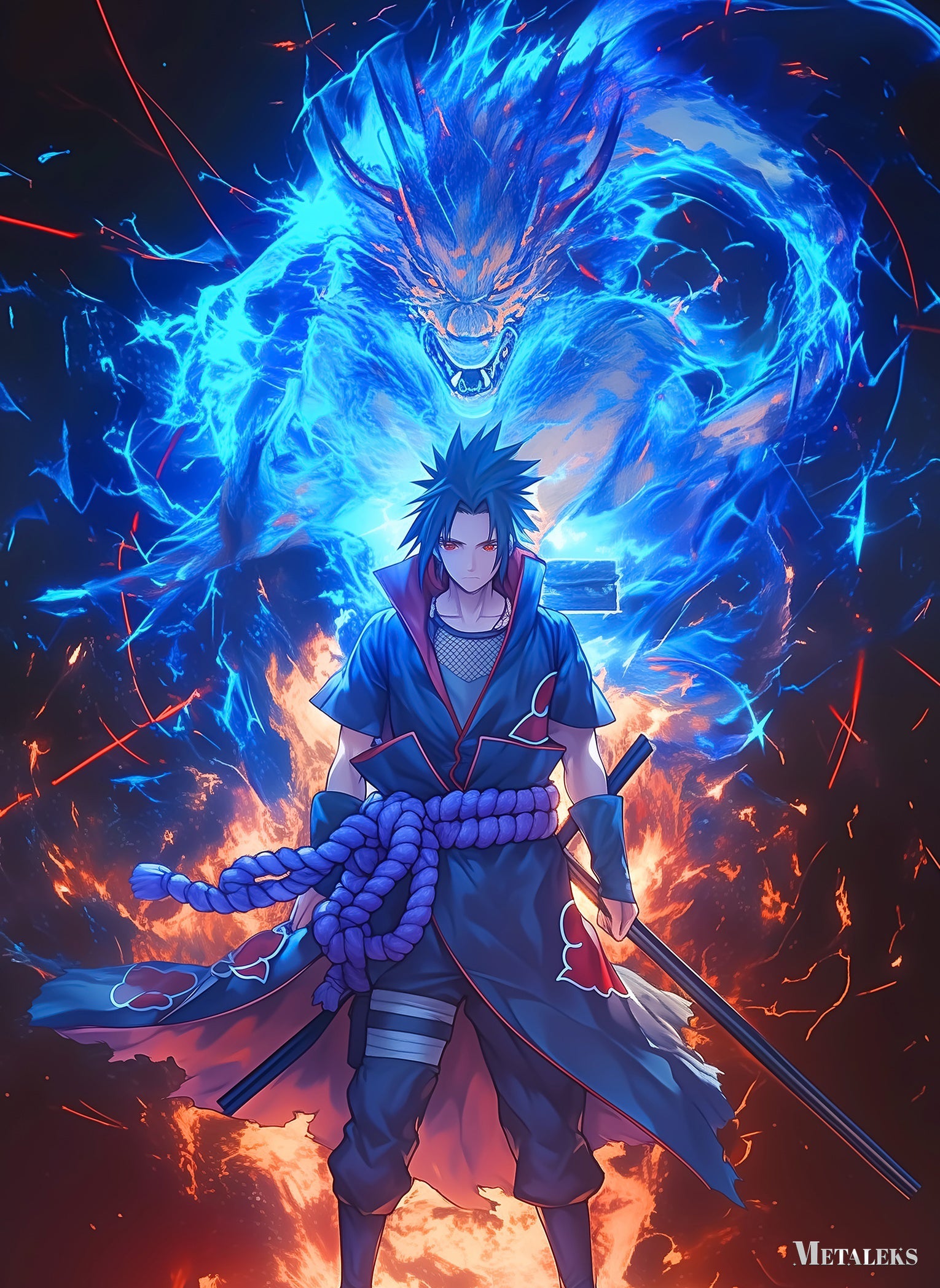 R096 uchiha with dragon