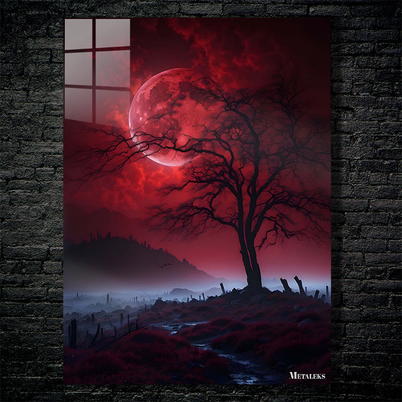 Red Moon at Night