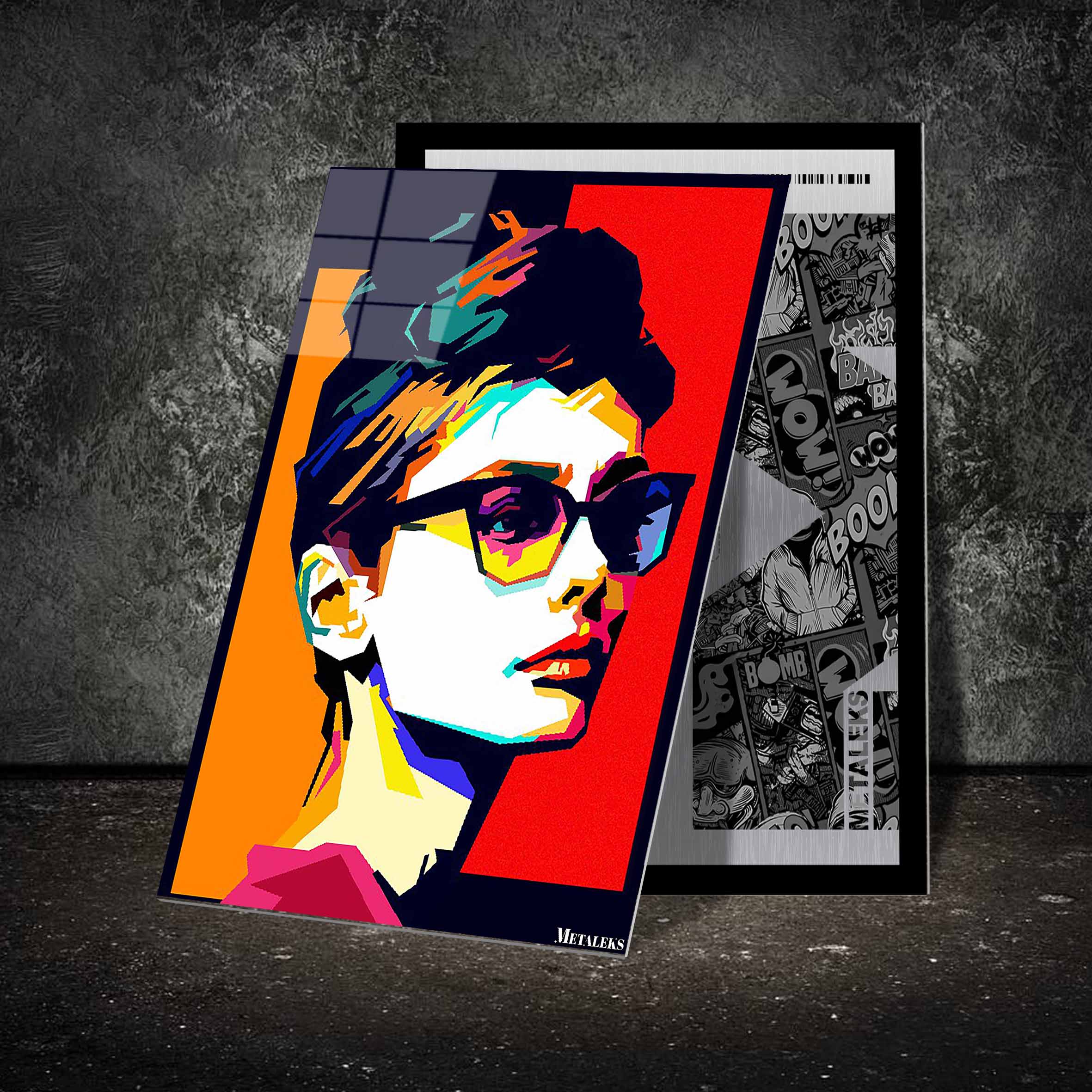 Retro Poster Audrey Hepburn Art WPAP