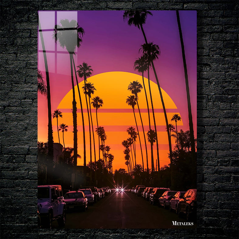 Retro sunset