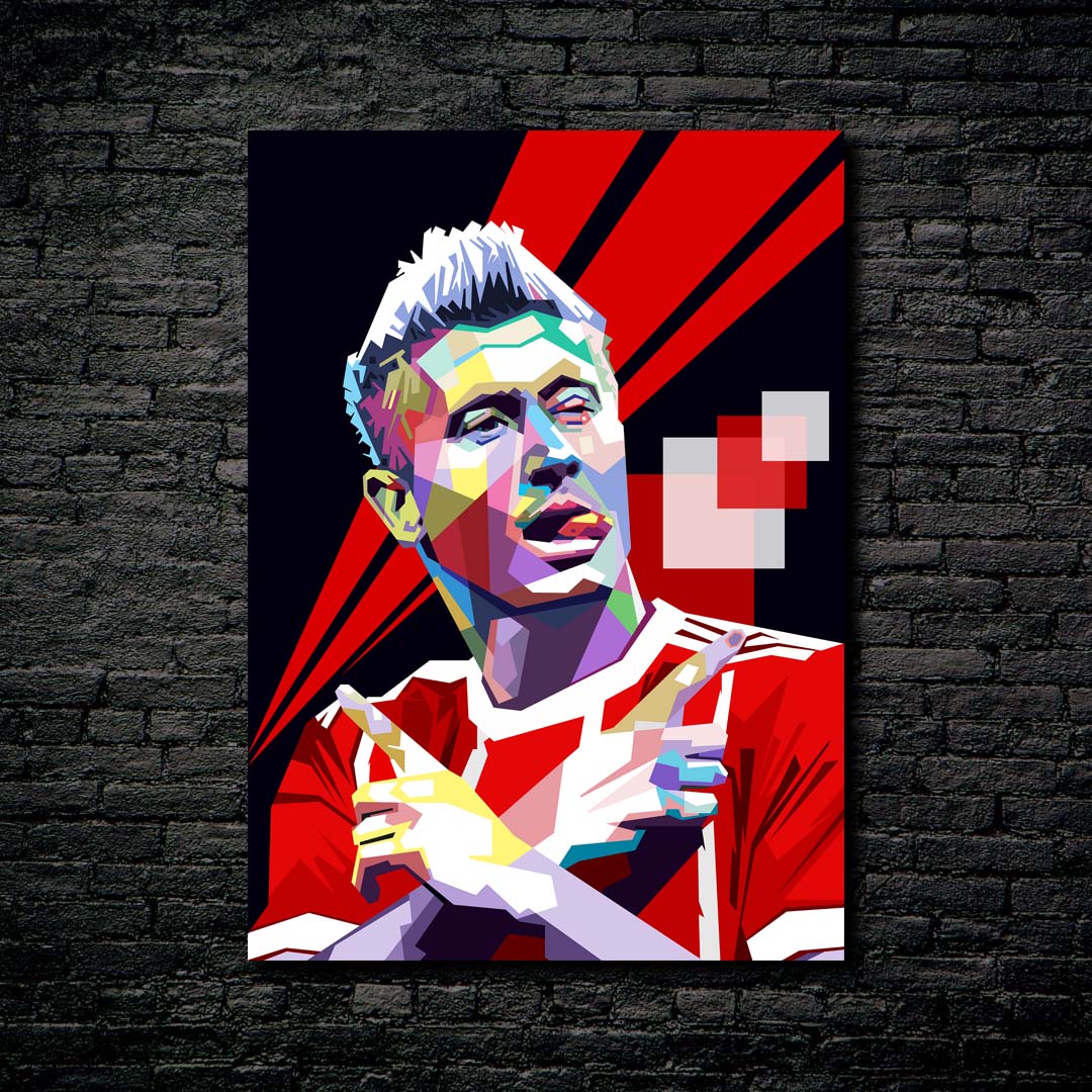 Robert Lewandowski Pop art