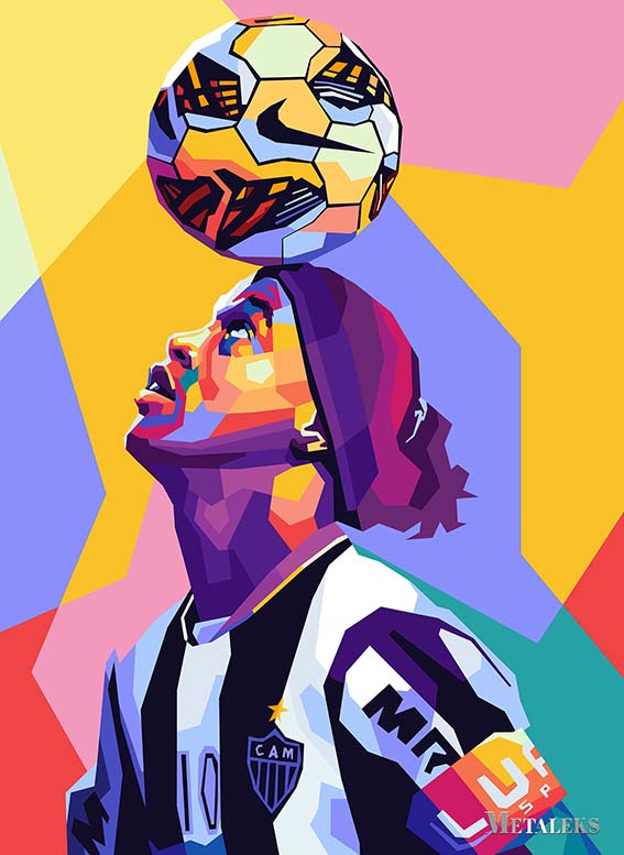 Ronaldinho Wpap Pop Art2