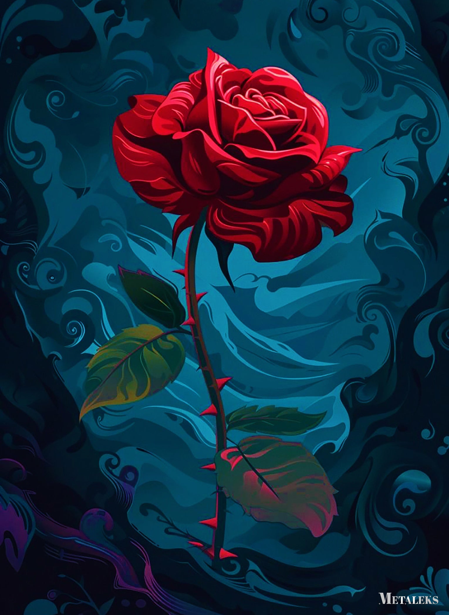 Rose-red