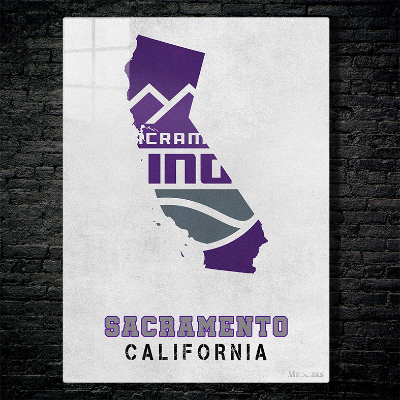 Sacramento Kings Sacramento California State Map