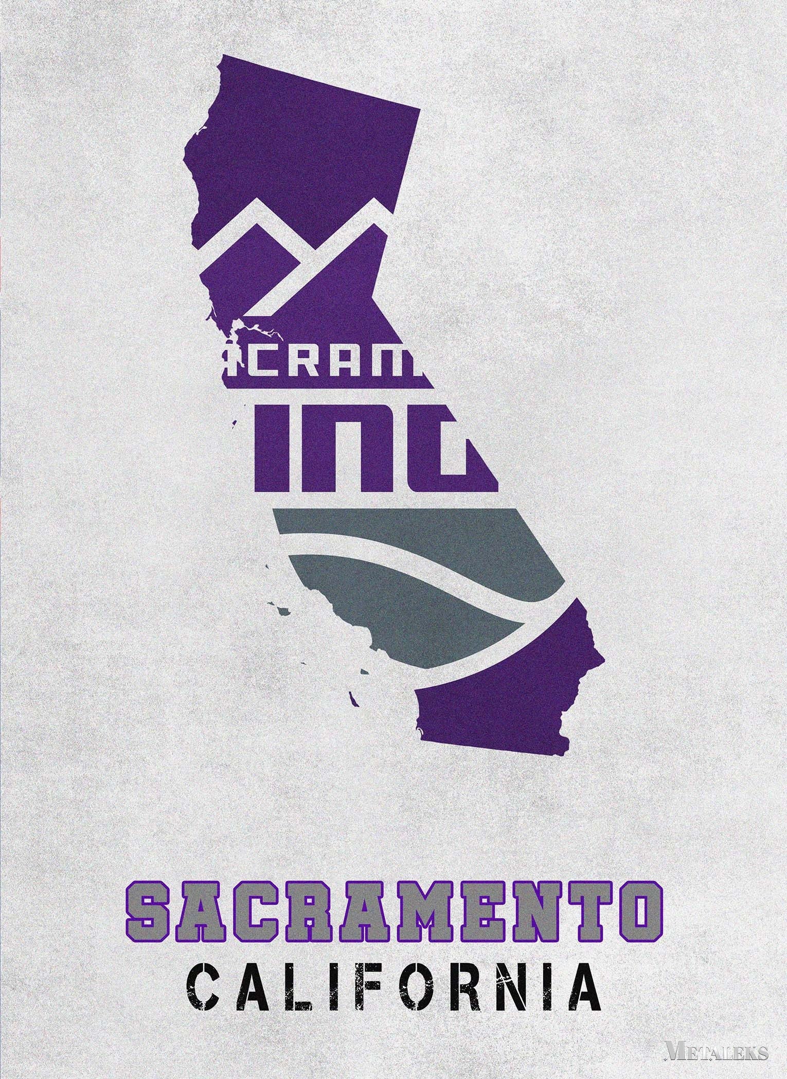 Sacramento Kings Sacramento California State Map