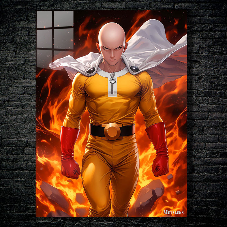 Saitama on Fire   One-Punch Man