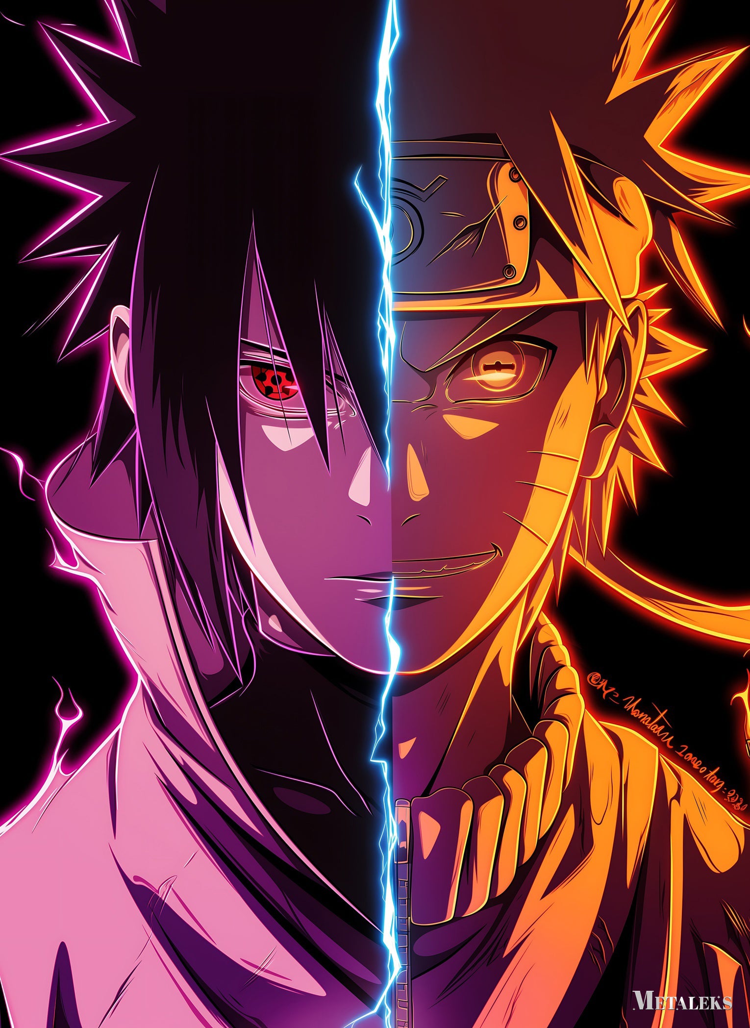 Sasuke-naruto neon H0729-25