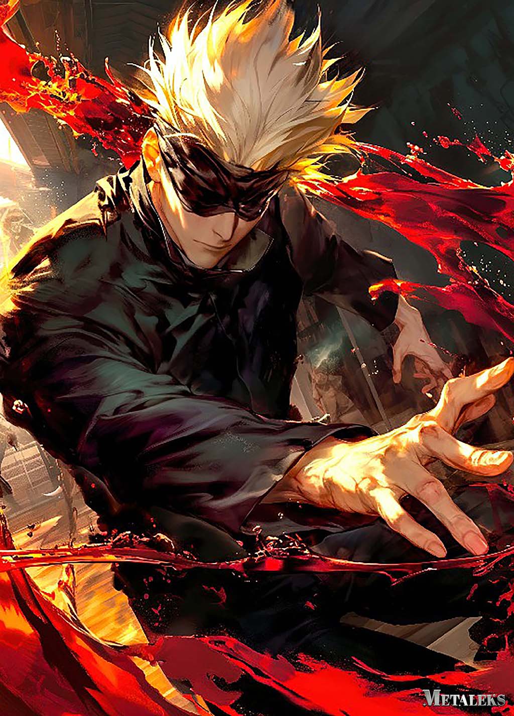 Satoru Gojo fighting - jujutsu kaisen