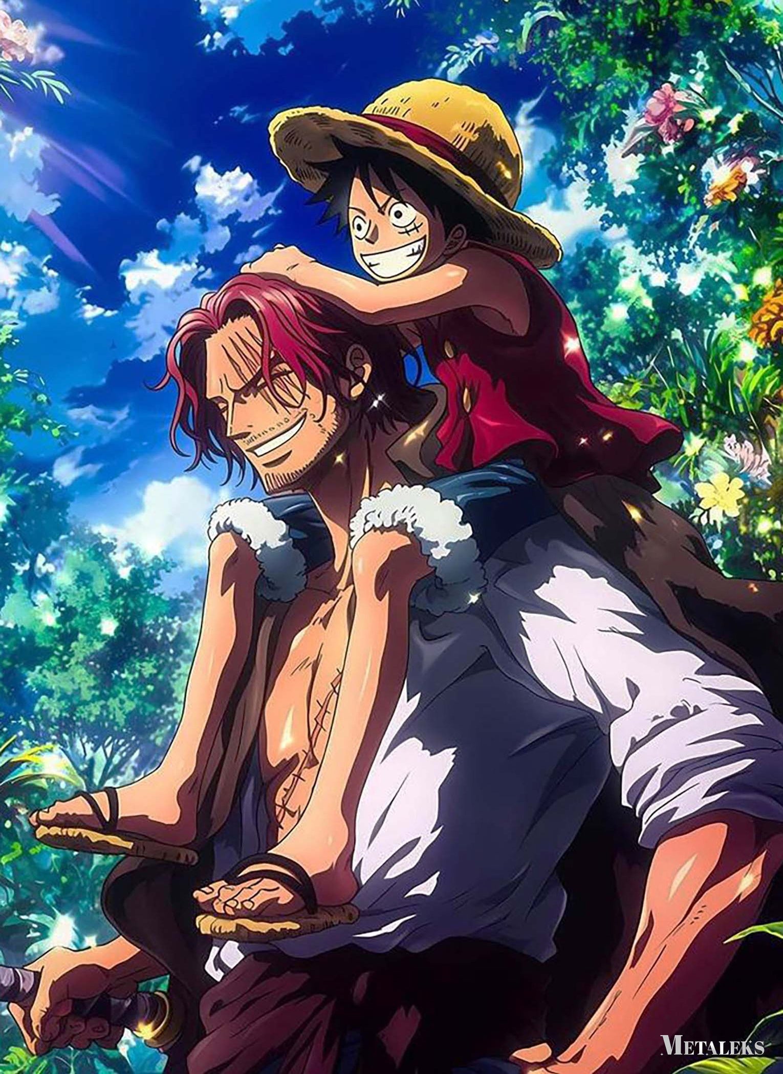 Shanks Luffy One Piece  A0717