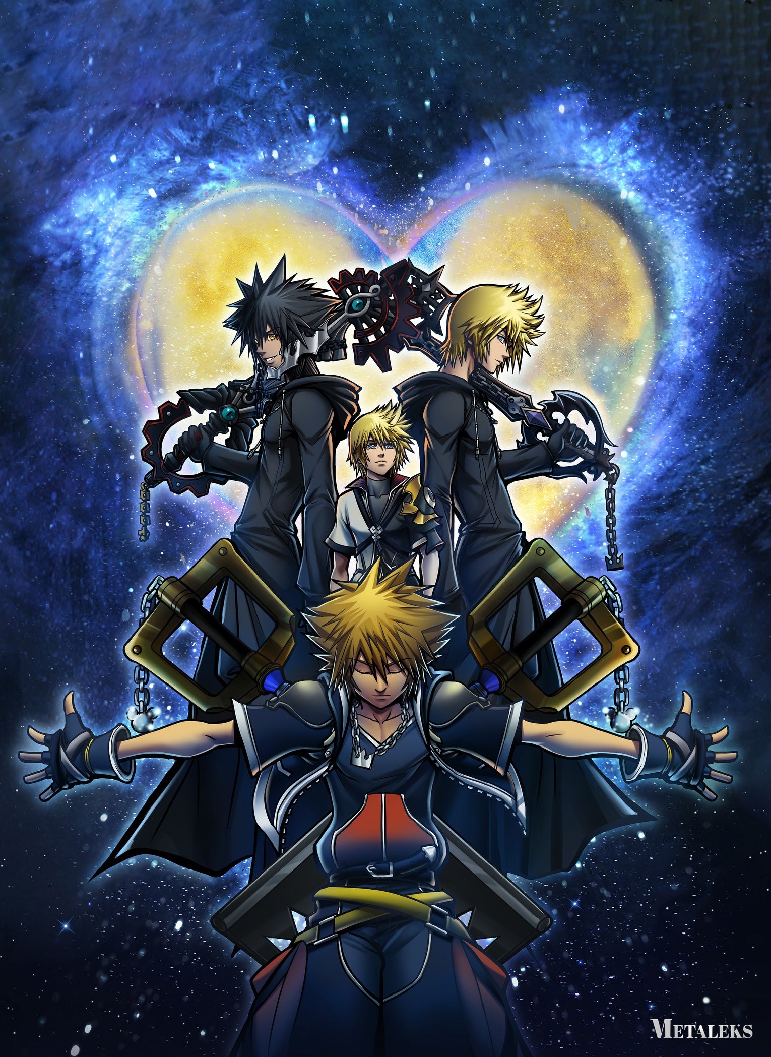 Sora - Kingdom Hearts art print H0729-25