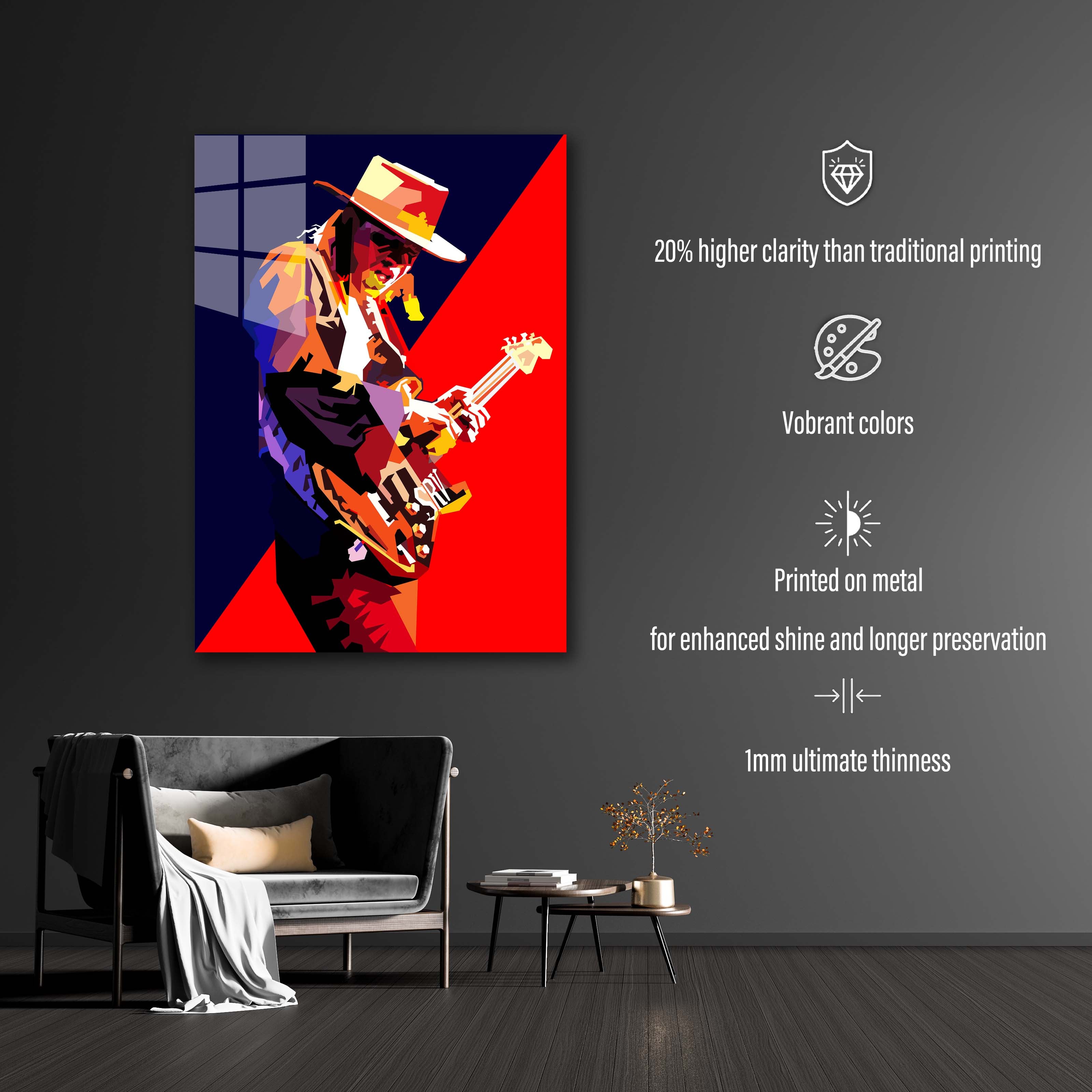 Stevie Ray Vaughan Pop Art