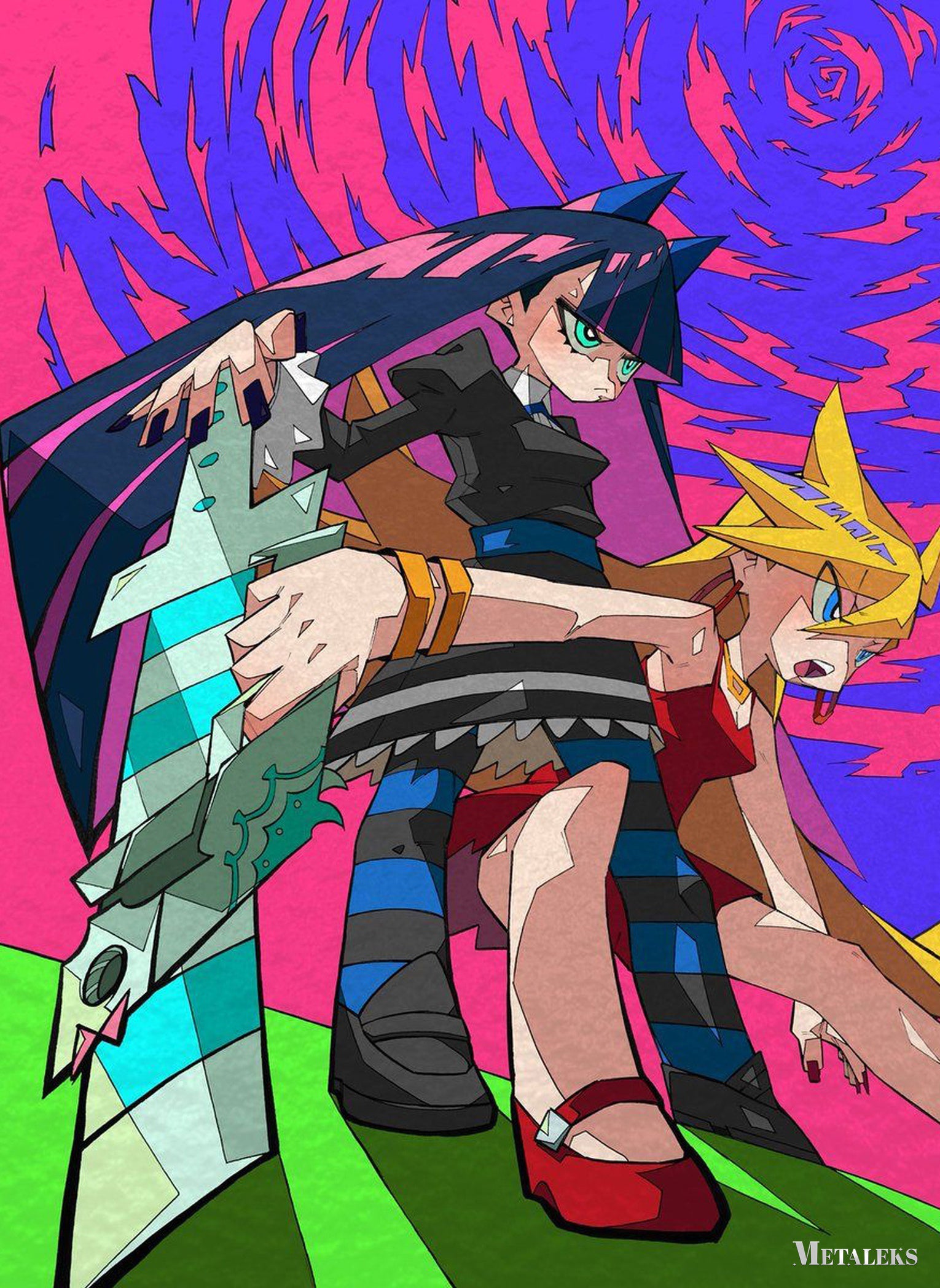 Stocking Anarchy Panty Anarchy Panty & Stocking with Garterbelt  A0724
