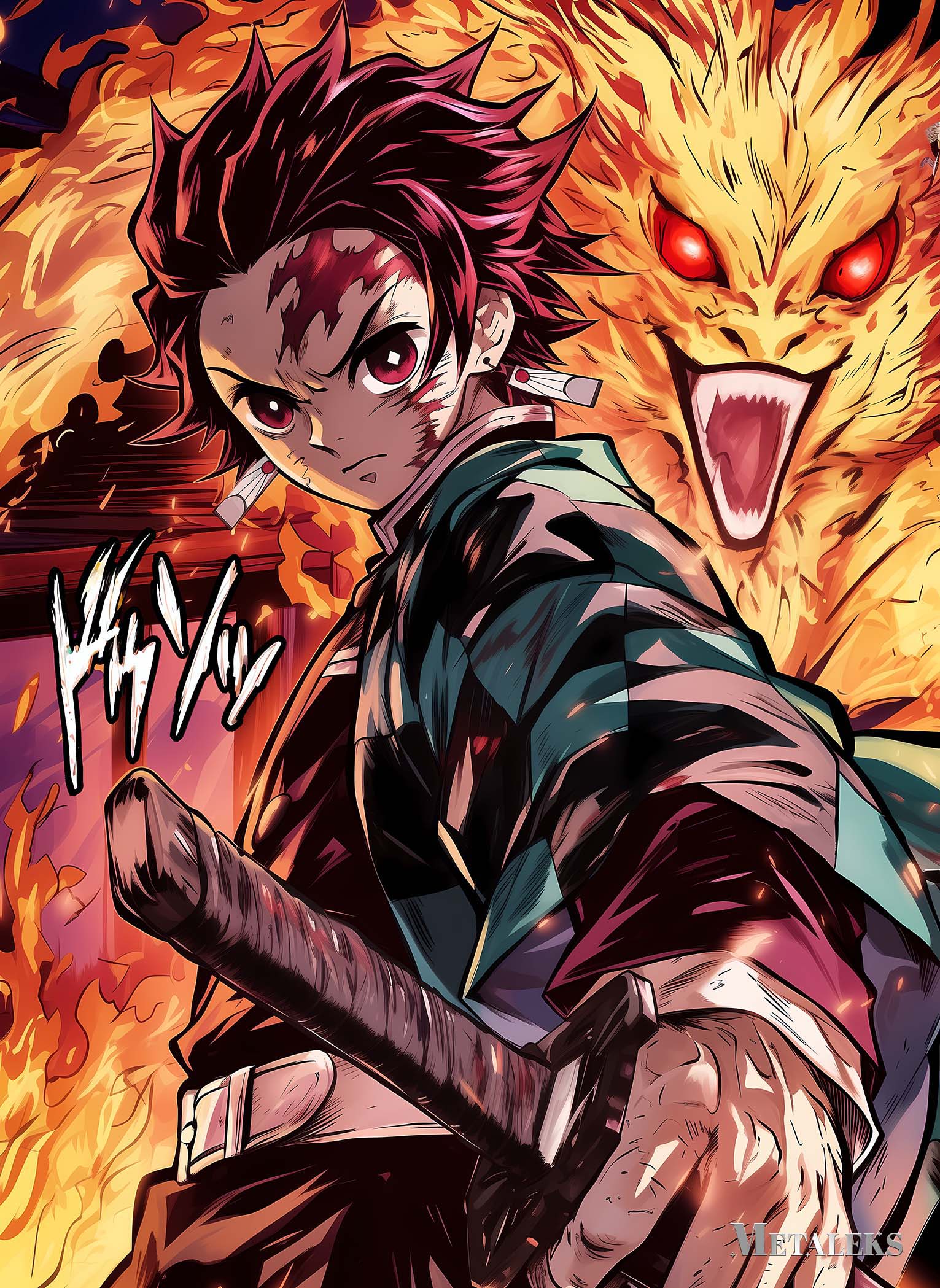 Tanjiro Flame Dragon Spirit