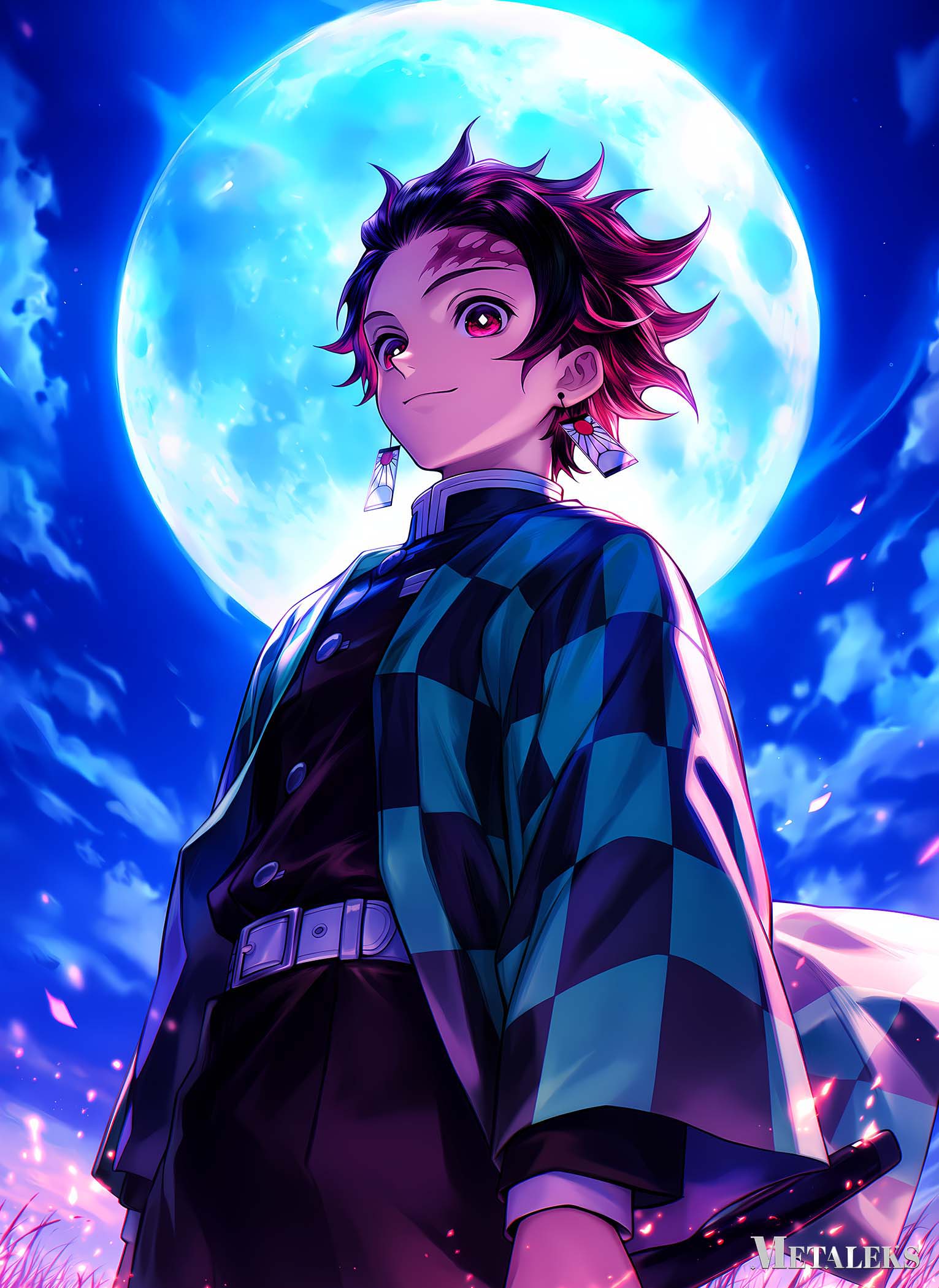 Tanjiro Kamado Blue Moon _ Demon Slayer
