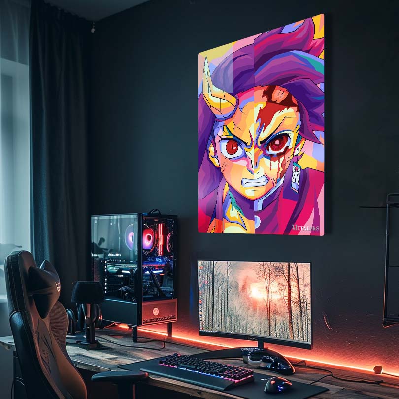 Tanjiro And Nezuko Wpap Pop Art style
