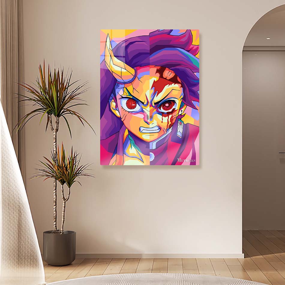 Tanjiro And Nezuko Wpap Pop Art style