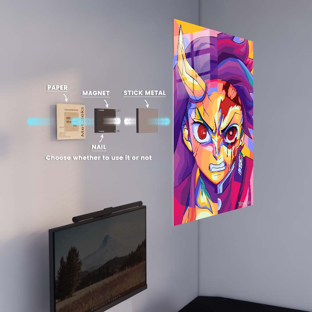 Tanjiro And Nezuko Wpap Pop Art style