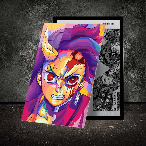 Tanjiro And Nezuko Wpap Pop Art style