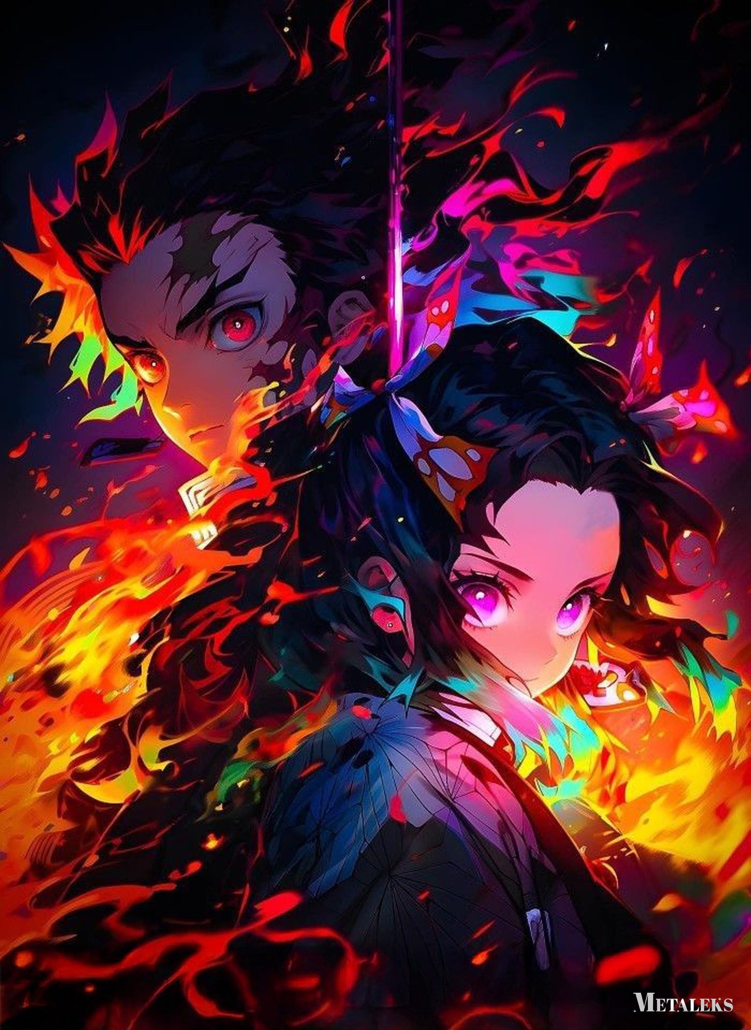 Tanjiro Kamado Shinobu Kocho Demon Slayer  A0722